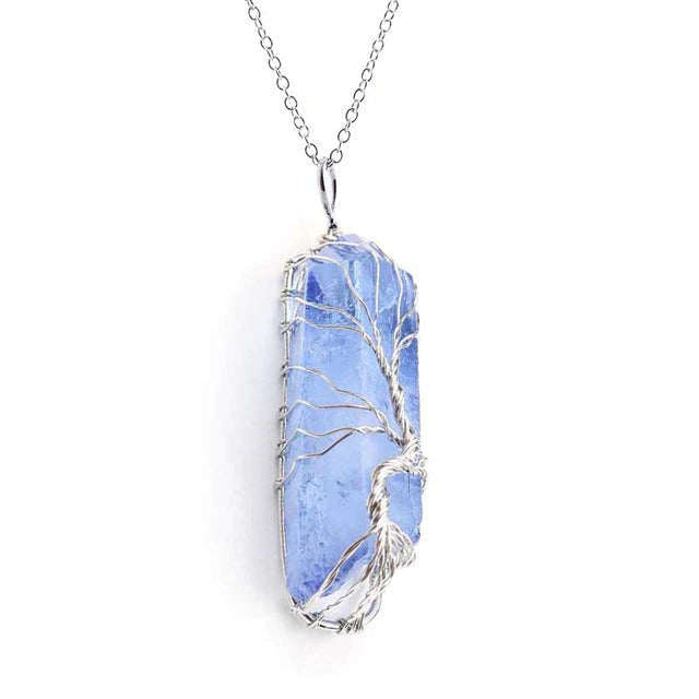 Quartz Tree Of Life Necklace